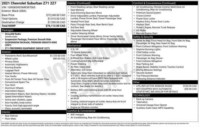 2021 Chevrolet Suburban Z71