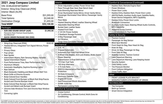 2021 Jeep Compass Limited 4x4