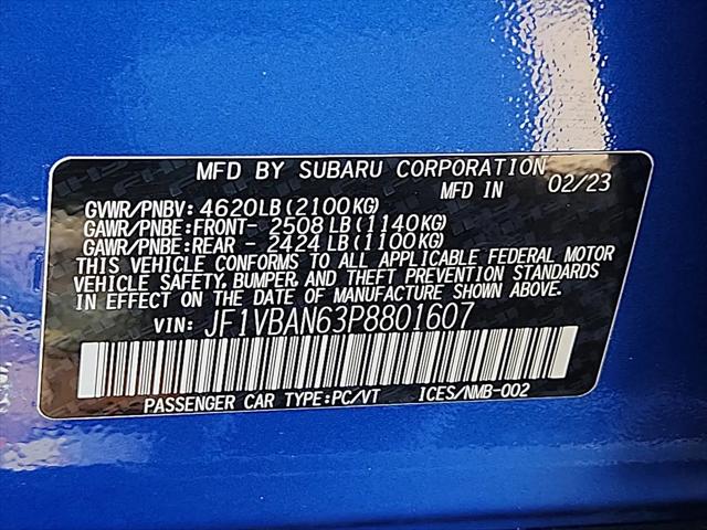 2023 Subaru WRX Limited