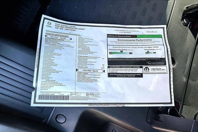 2026 Ram ProMaster 2500 Cargo Van Tradesman High Roof 159" WB w/Pass Seat