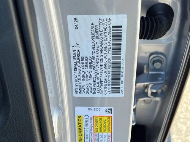 2026 Honda Accord Sedan SE