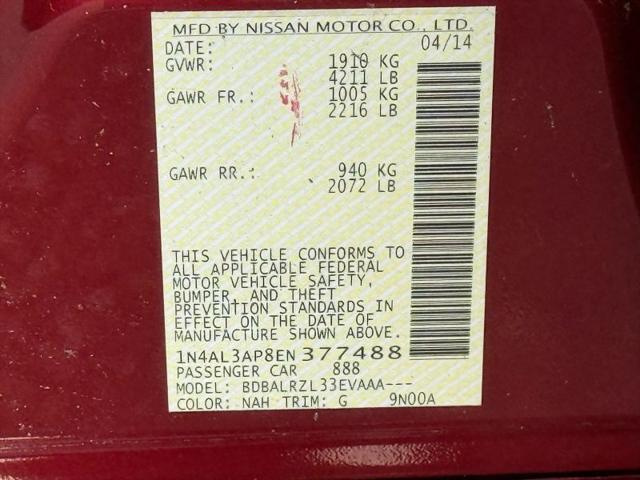 2014 Nissan Altima 2.5 S
