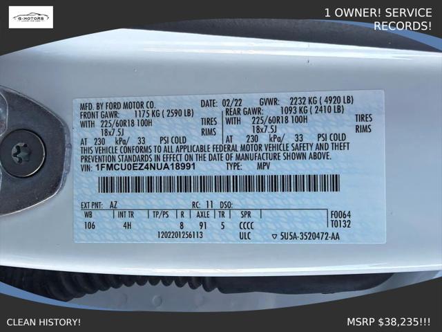 2022 Ford Escape SE Plug-In Hybrid