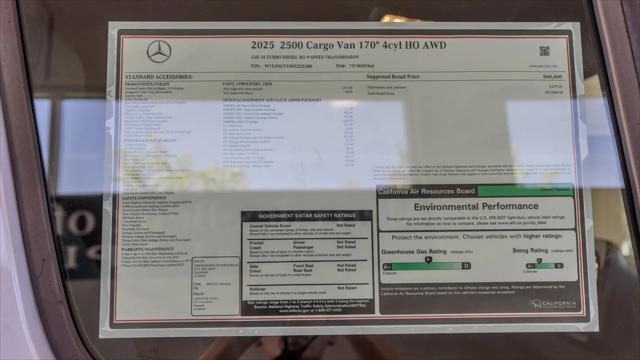 2025 Mercedes-Benz Sprinter 2500 High Roof 4-Cyl Diesel HO