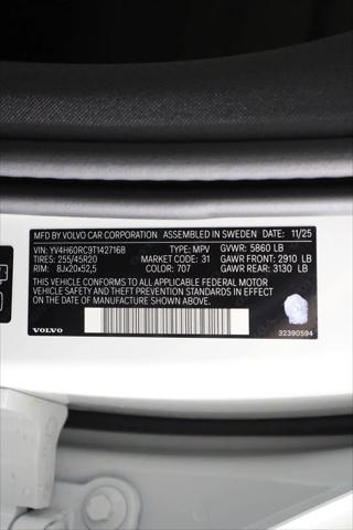 2026 Volvo XC60 Plug-In Hybrid Plus, T8 AWD Electric/Gasoline, Dark