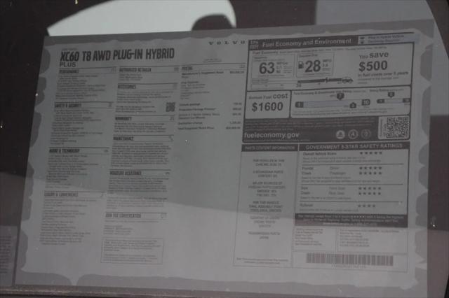 2026 Volvo XC60 Plug-In Hybrid Plus, T8 AWD Electric/Gasoline, Dark