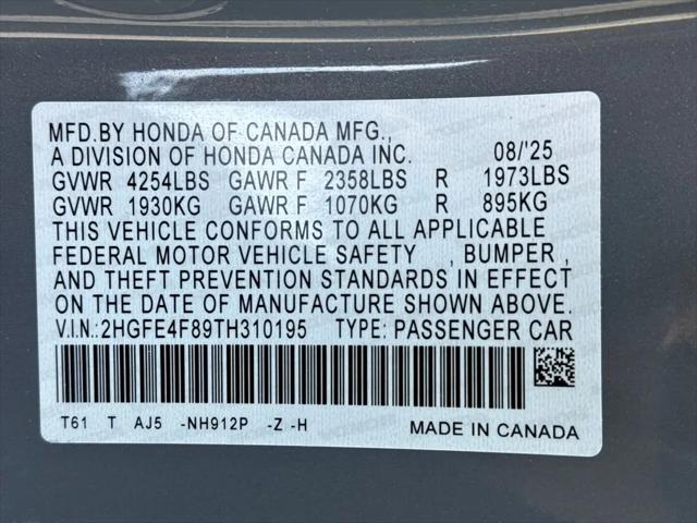 2026 Honda Civic Sport Touring