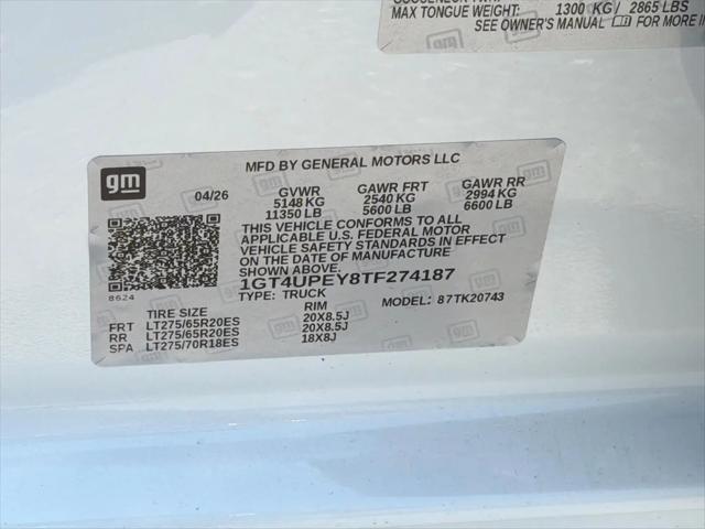 2026 GMC Sierra 2500HD Crew Cab, Standard Bed, AT4, 4WD
