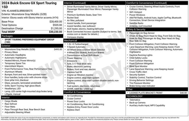 2024 Buick Encore GX Sport Touring AWD