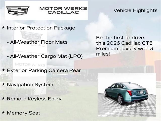 2026 Cadillac CT5 Premium Luxury RWD