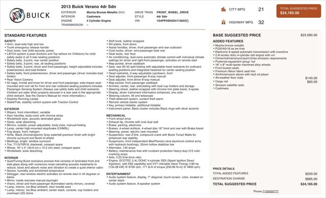 2013 Buick Verano Base