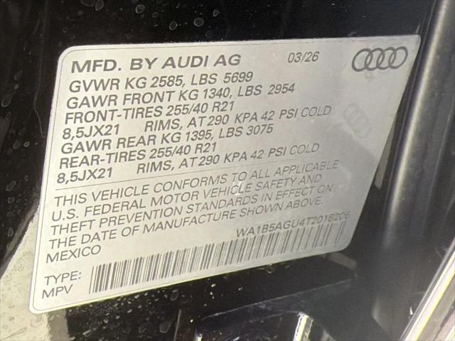 2026 Audi SQ5 Sportback Premium Plus TFSI quattro S tronic