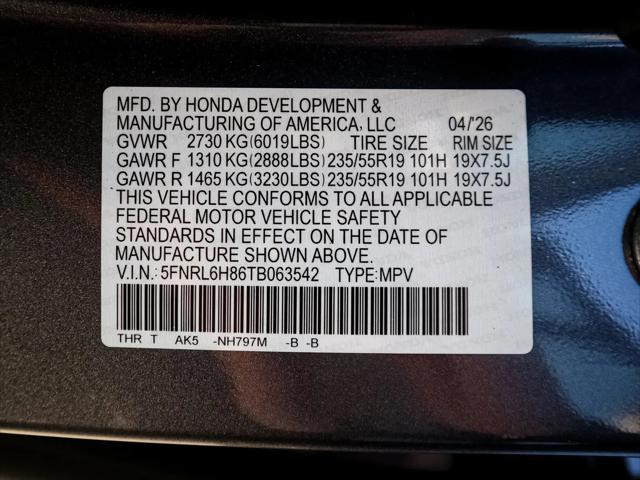 2026 Honda Odyssey Touring