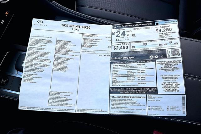 2027 INFINITI QX60 LUXE