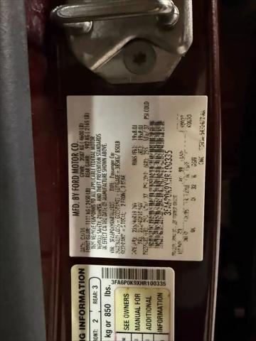 2017 Ford Fusion Platinum