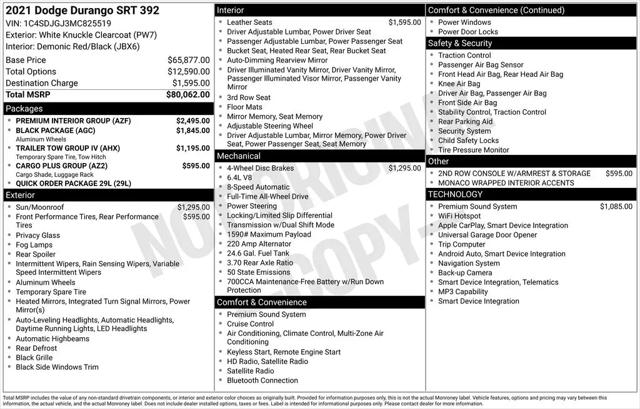 2021 Dodge Durango SRT 392 AWD