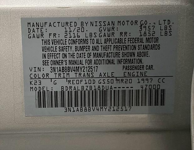 2021 Nissan Sentra S Xtronic CVT