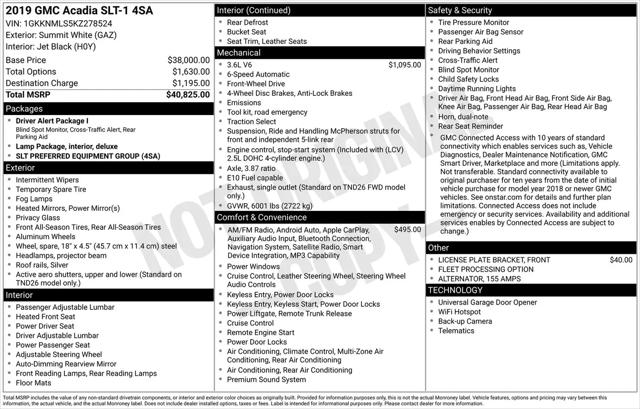 2019 GMC Acadia SLT-1