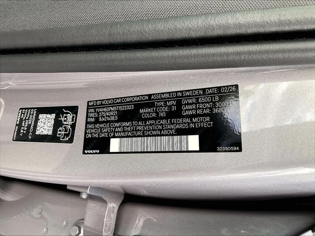 2026 Volvo XC90 Plug-In Hybrid Ultra Dark Theme, T8 AWD, Electric/Gasoline, 7 Seats