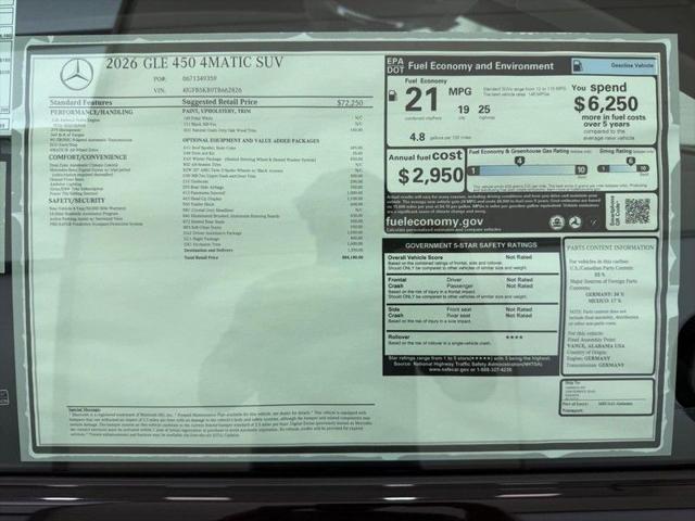 2026 Mercedes-Benz GLE GLE 450 4MATIC