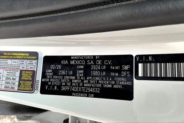 2026 Kia K4 LXS