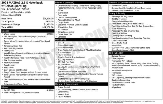 2024 Mazda Mazda3 2.5 S Select Sport