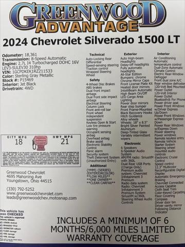 2024 Chevrolet Silverado 1500 4WD Crew Cab Short Bed LT with 2FL