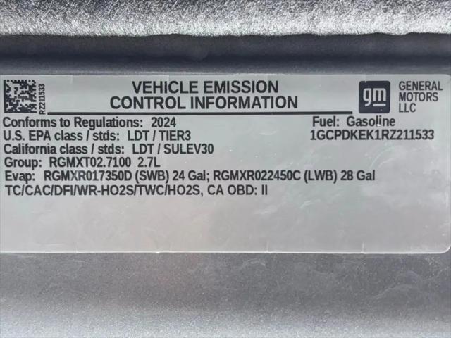 2024 Chevrolet Silverado 1500 4WD Crew Cab Short Bed LT with 2FL