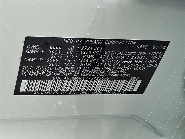 2026 Subaru Ascent Touring 7-Passenger