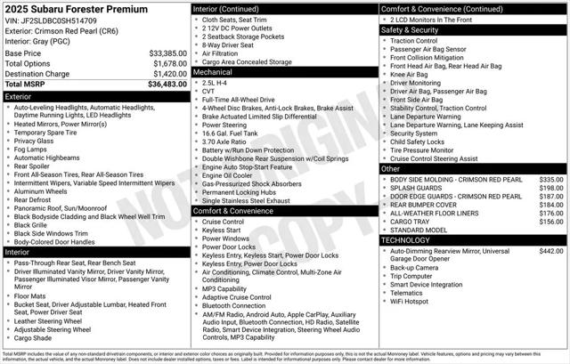 2025 Subaru Forester Premium