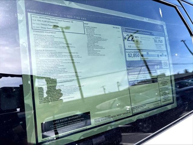 2026 Land Rover Range Rover Sport P400 Dynamic SE
