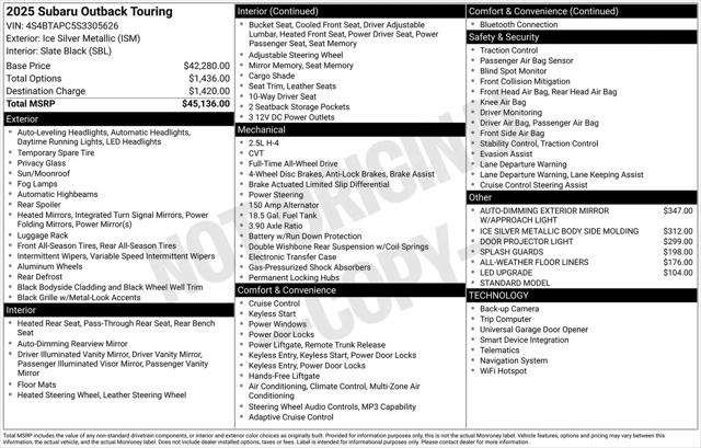 2025 Subaru Outback Touring