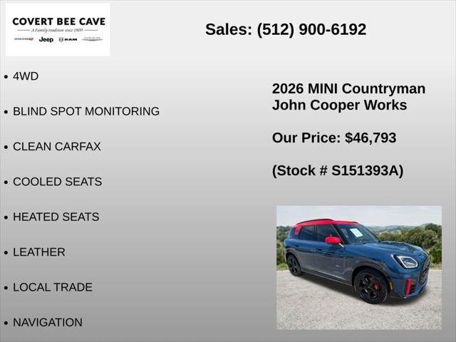 2026 MINI Cooper Countryman John Cooper Works