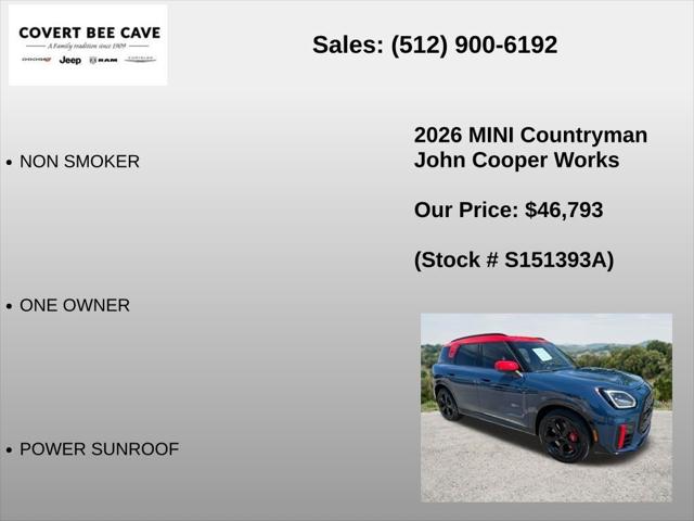 2026 MINI Cooper Countryman John Cooper Works