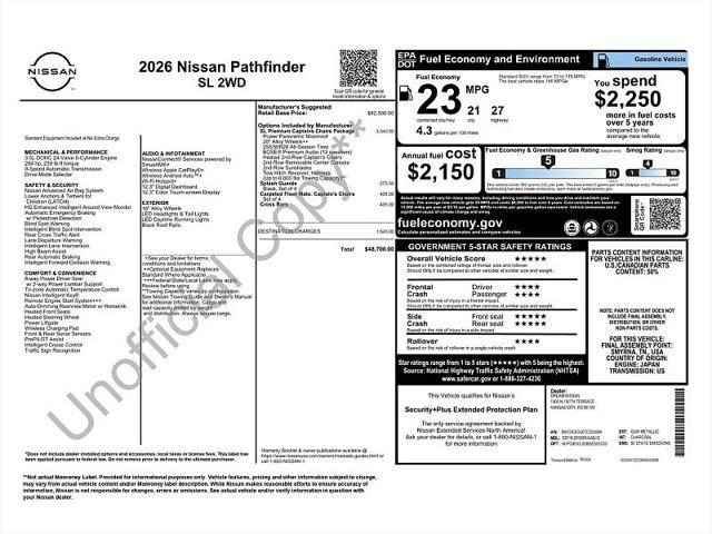2026 Nissan Pathfinder SL