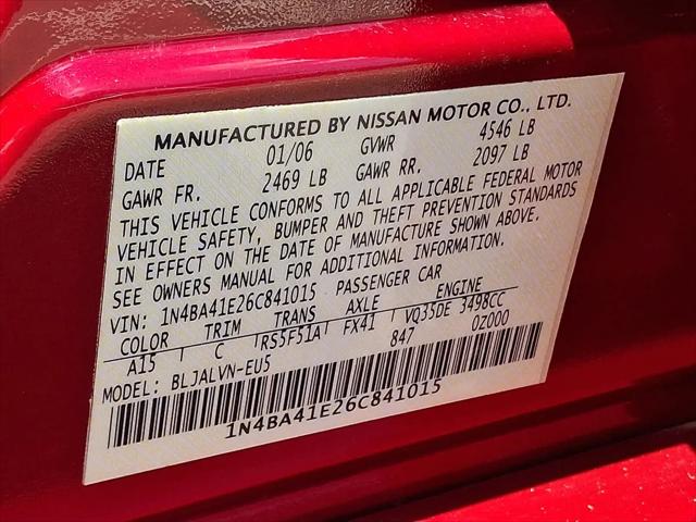 2006 Nissan Maxima 3.5 SE