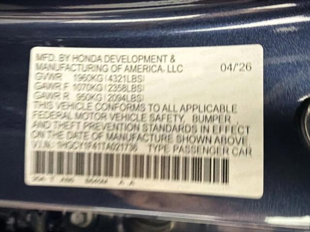 2026 Honda Accord Sedan SE