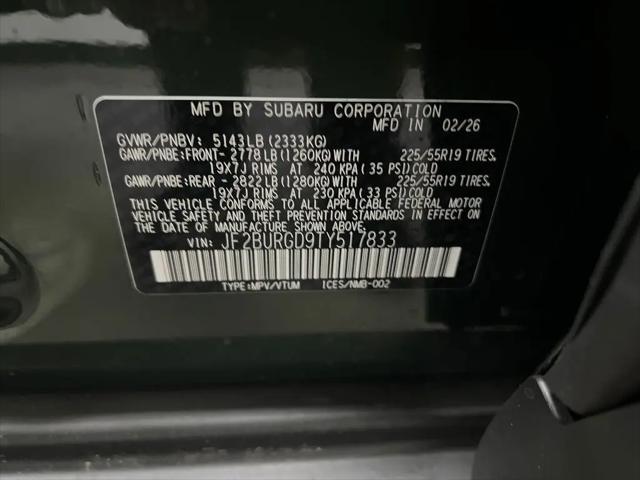 2026 Subaru Outback Limited XT