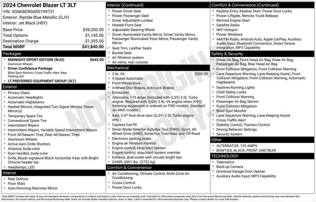 2024 Chevrolet Blazer FWD 3LT