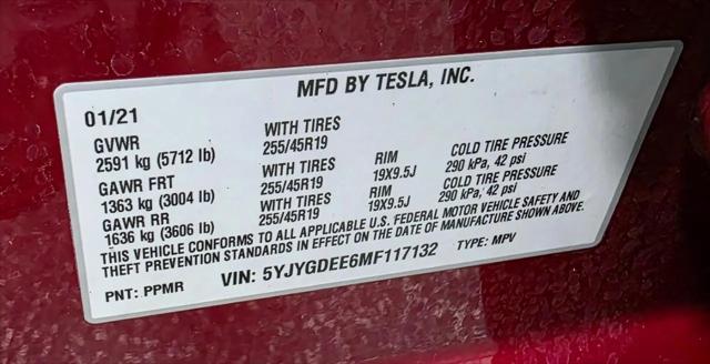 2021 Tesla Model Y Long Range Dual Motor All-Wheel Drive