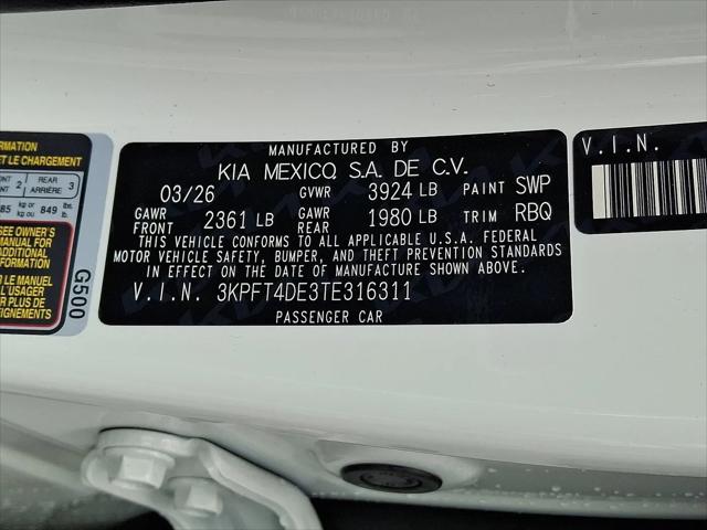 2026 Kia K4 LXS