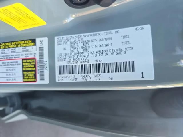 2026 Toyota Tundra SR5 CrewMax 5.5' Bed