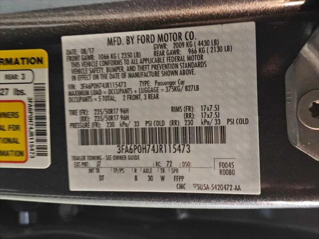 2018 Ford Fusion SE