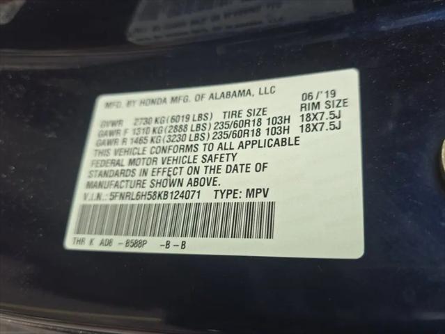2019 Honda Odyssey EX