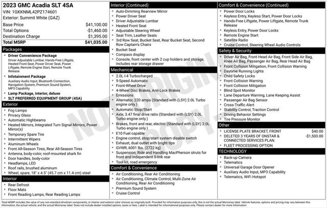 2023 GMC Acadia FWD SLT
