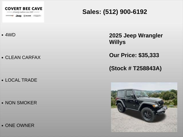 2025 Jeep Wrangler 2-Door Willys 4x4