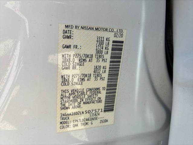 2020 Nissan Titan Crew Cab PRO-4X 4x4