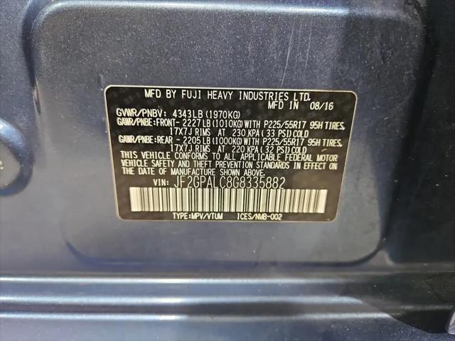 2016 Subaru Crosstrek 2.0i Limited