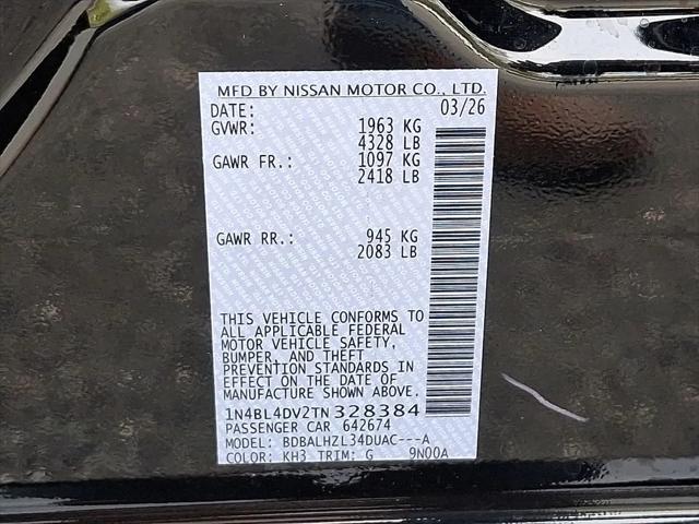 2026 Nissan Altima SV FWD