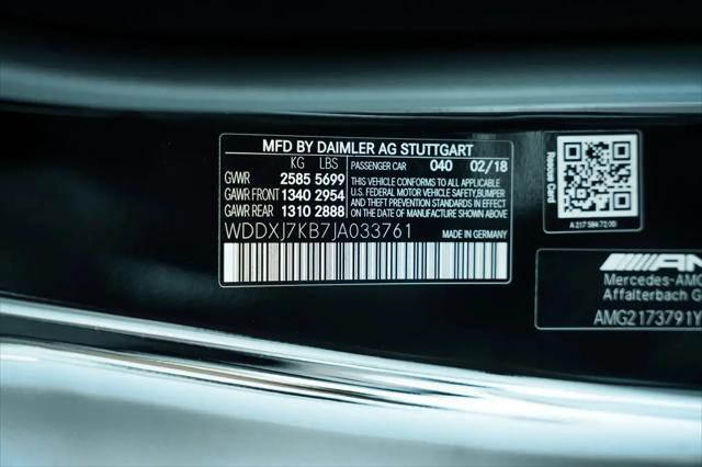 2018 Mercedes-Benz AMG S 65 S 65 AMG
